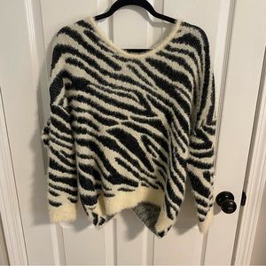She and Sky Zebra Sweater